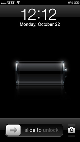 empty battery