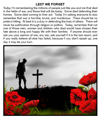 lest we forget