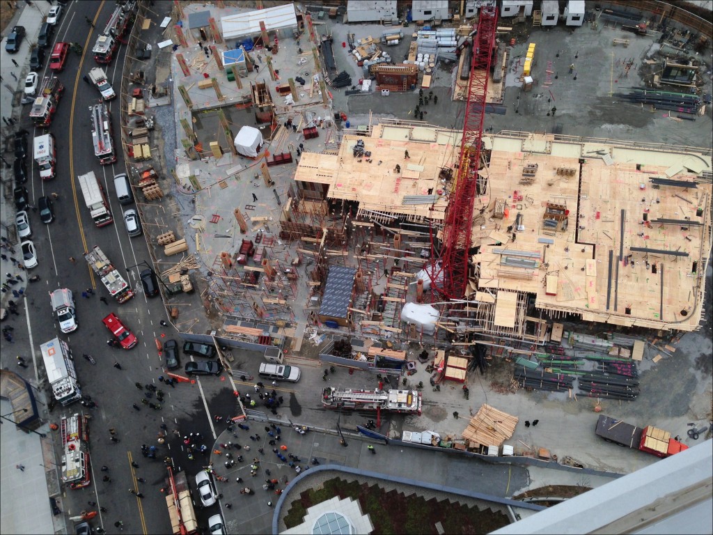 Collapsed Crane